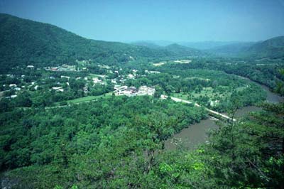 Hot Spriings North Carolina from Lovers Leap