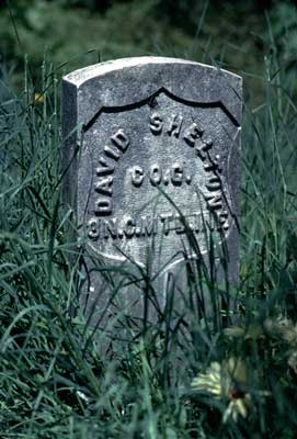 David Shelton Company G Civil War Grave